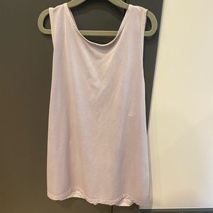 Lululemon High Neck Tank w/ Cross Open Back-  Mauve Color